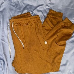 Women’s mustard yellow Vuori joggers